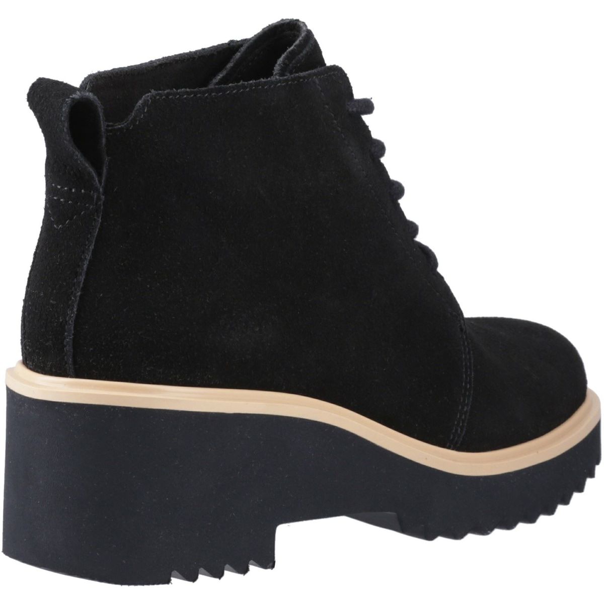 Geschnürte Keilabsatz-Stiefeletten aus Wildleder
