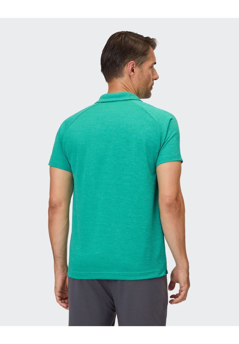 Herren Kurzarm Polohemd mit Reißverschluss