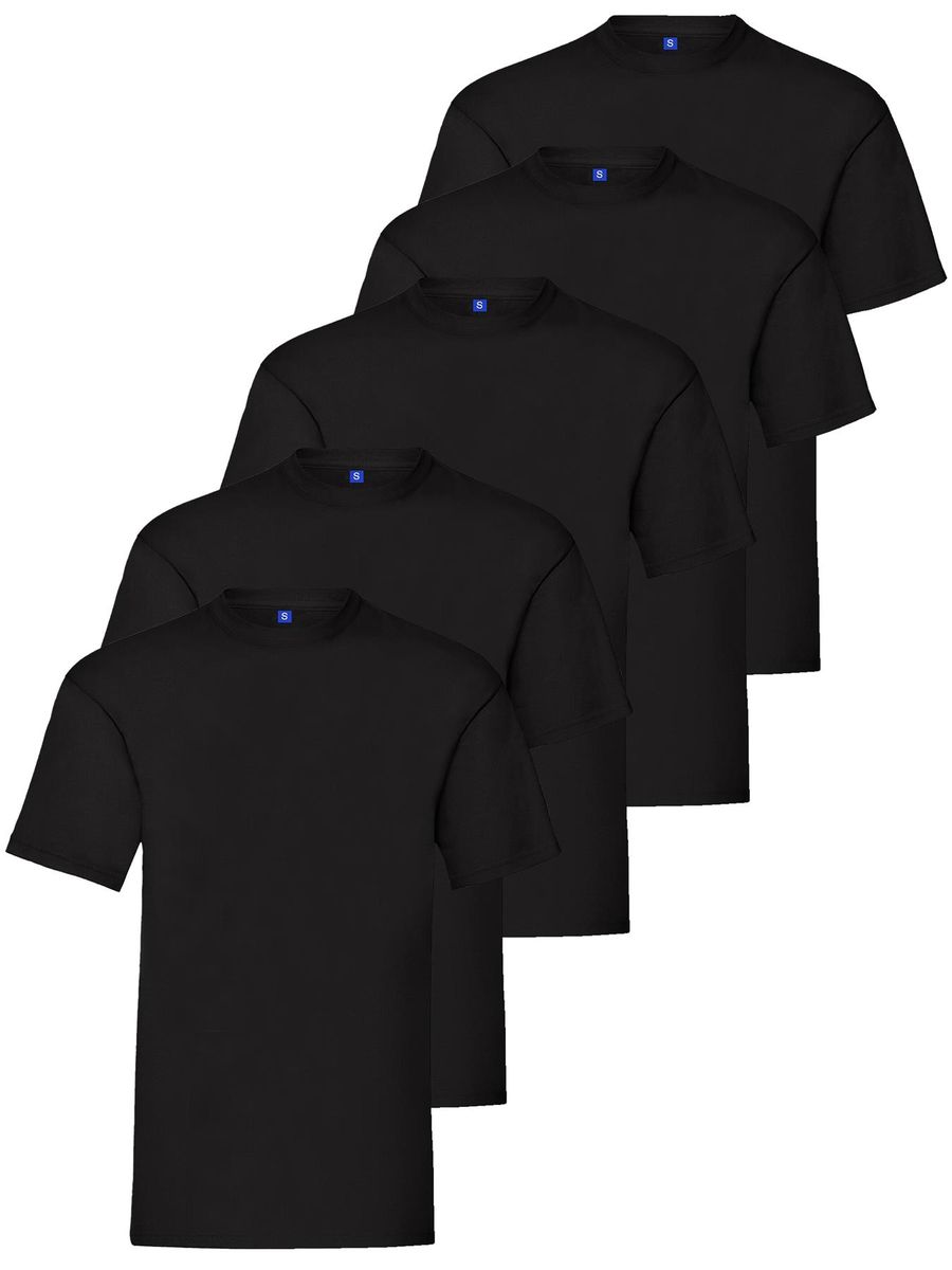 Herren Basic T-Shirt Set mit Rundhalsausschnitt