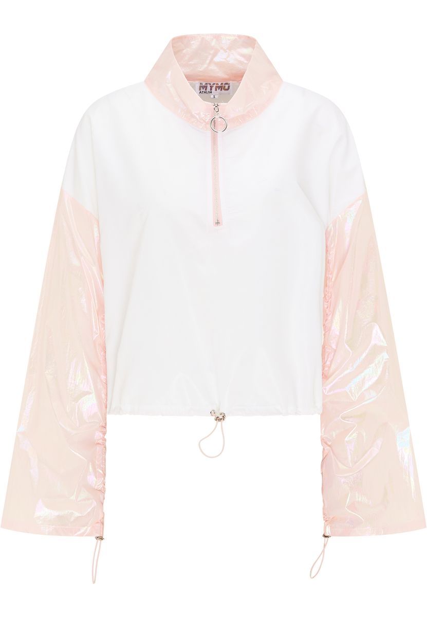 Kurze Windjacke mit Holo-Einsätzen