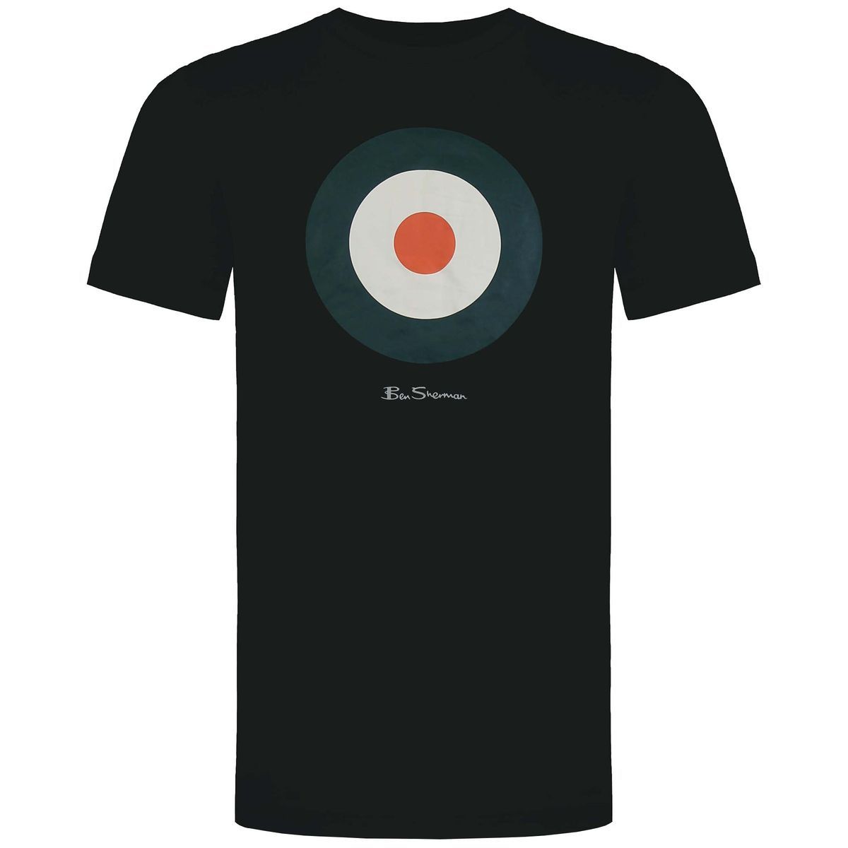 Zielscheiben-T-Shirt mit Rundhalsausschnitt