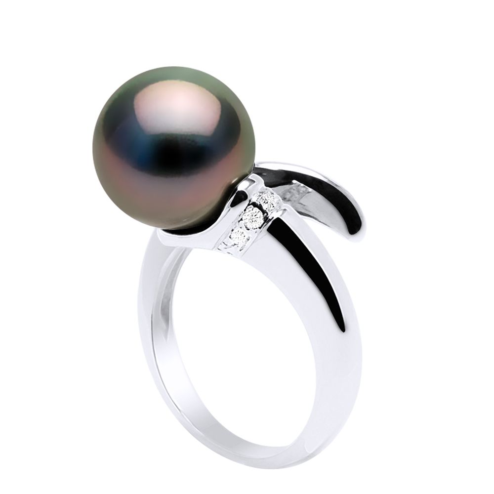 Prestige Spiralring mit Tahitiperle