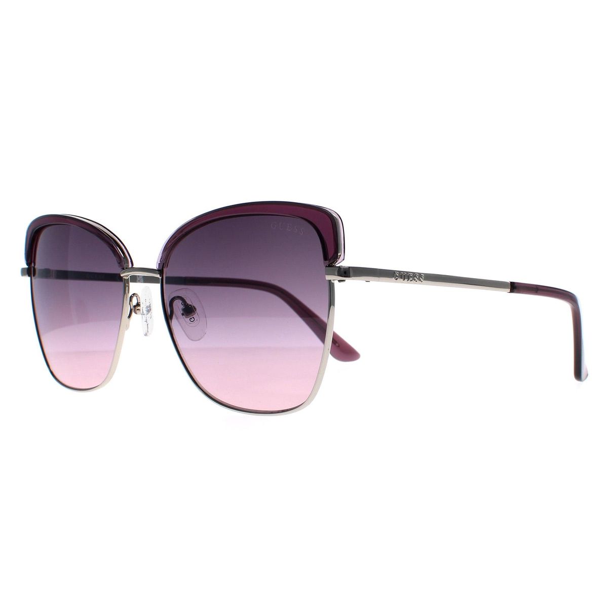 Elegante quadratische Sonnenbrille mit Farbverlauf