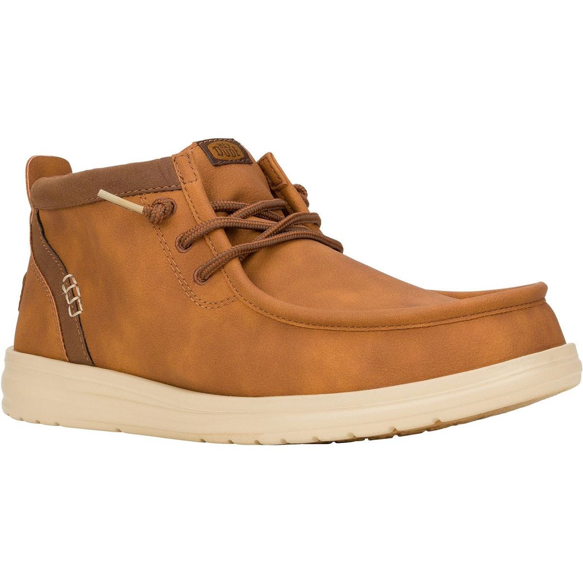 HEYDUDE Wally Mid GripR Classic Polyurethan Herrenstiefel Cognac/Braun