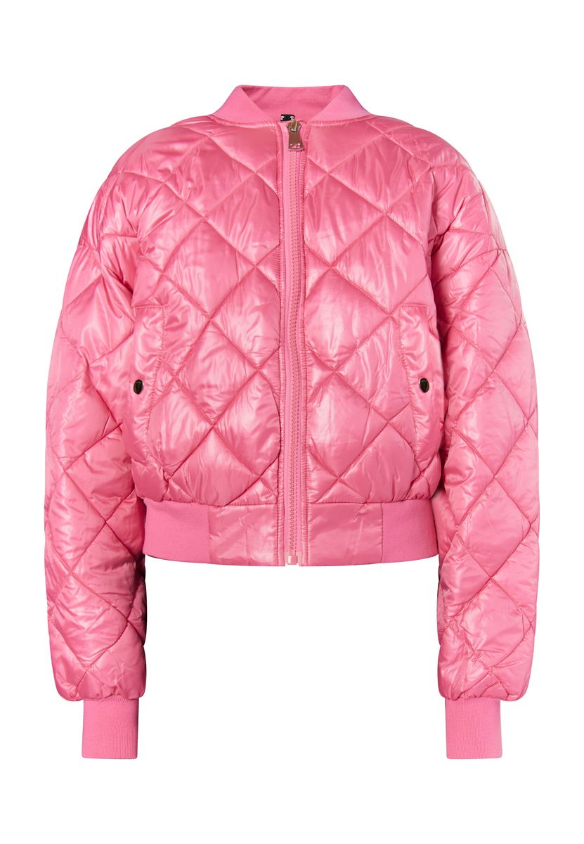 Gesteppte Bomberjacke in Rosa