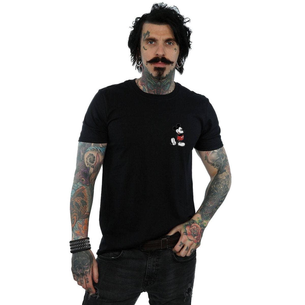 Retro Micky Maus Grafik-T-Shirt