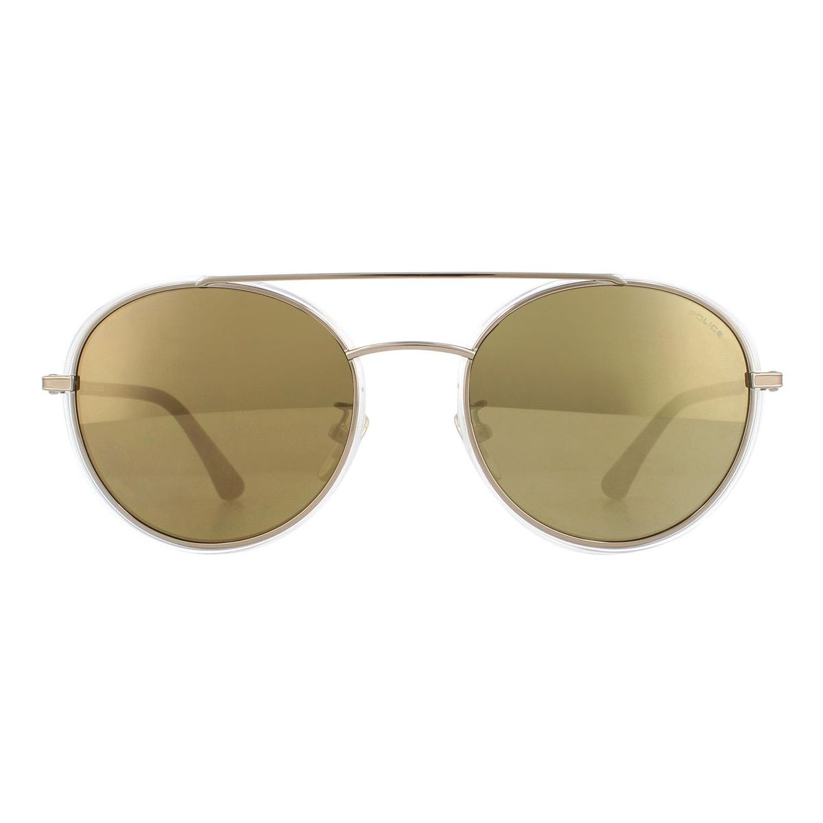 Runde Doppelsteg Sonnenbrille