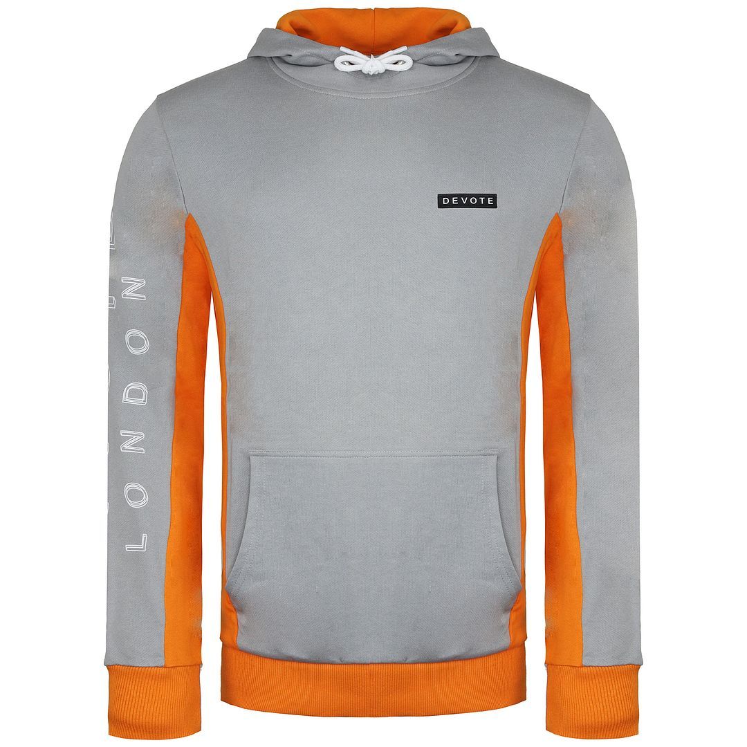 Urbaner zweifarbiger Hoodie mit Akzenten