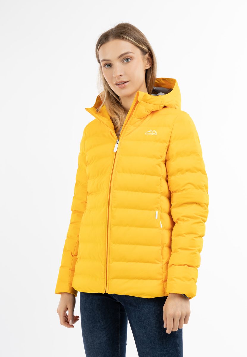 Nahtlose wattierte Kapuzen-Winterjacke