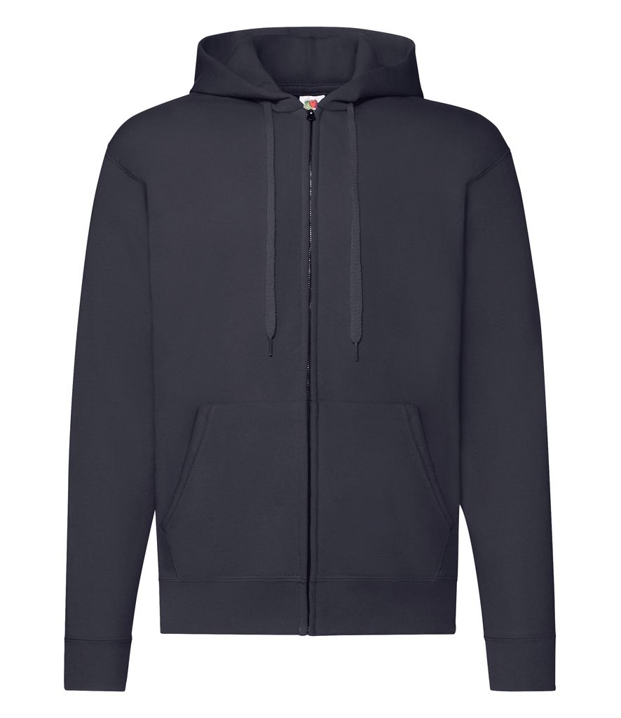 Klassischer Kapuzenpullover mit durchgehendem Reißverschluss