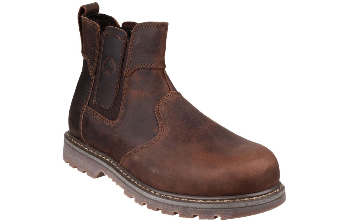 Robuste Chelsea-Sicherheitsstiefel aus Leder