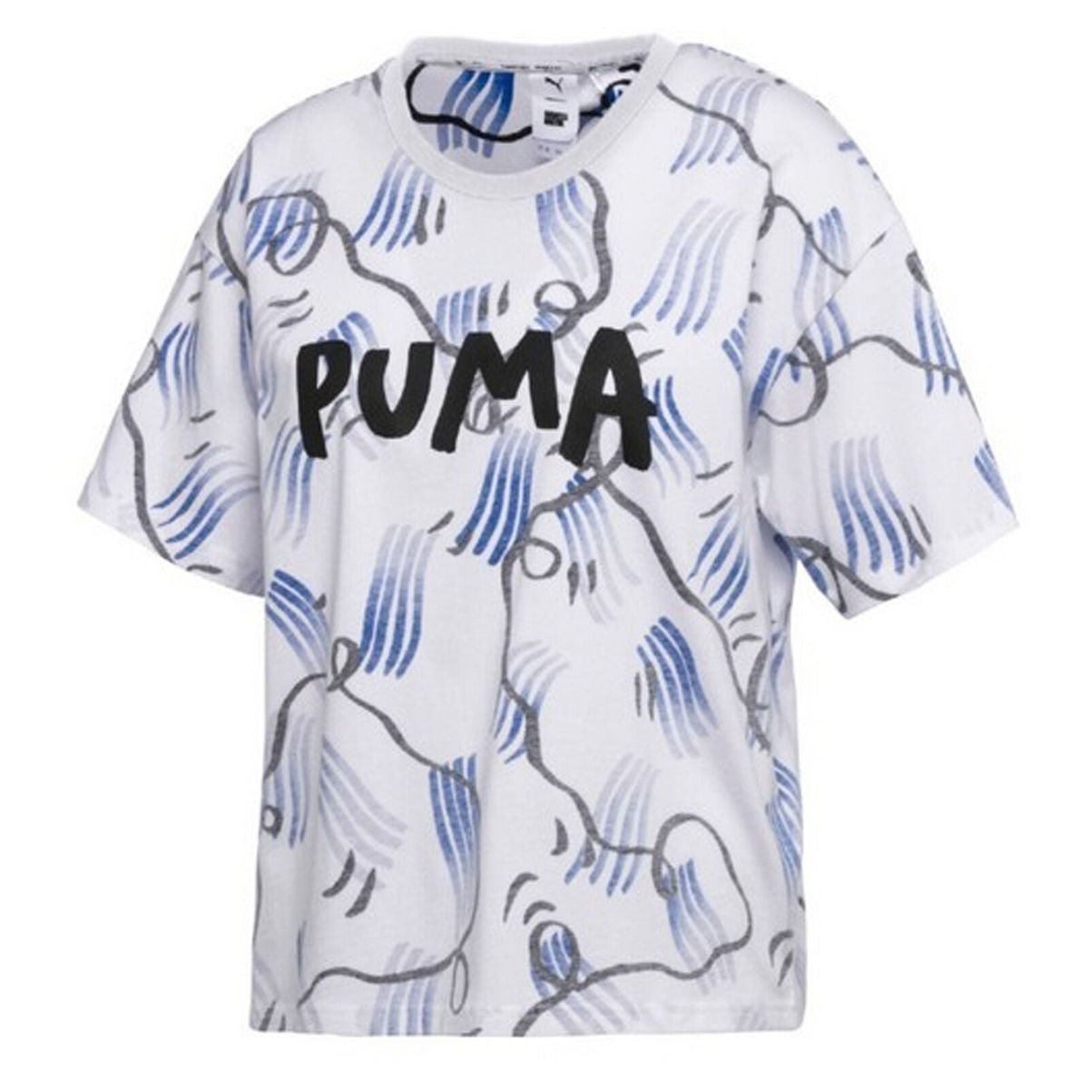 T-Shirt mit abstraktem Oversize-Print