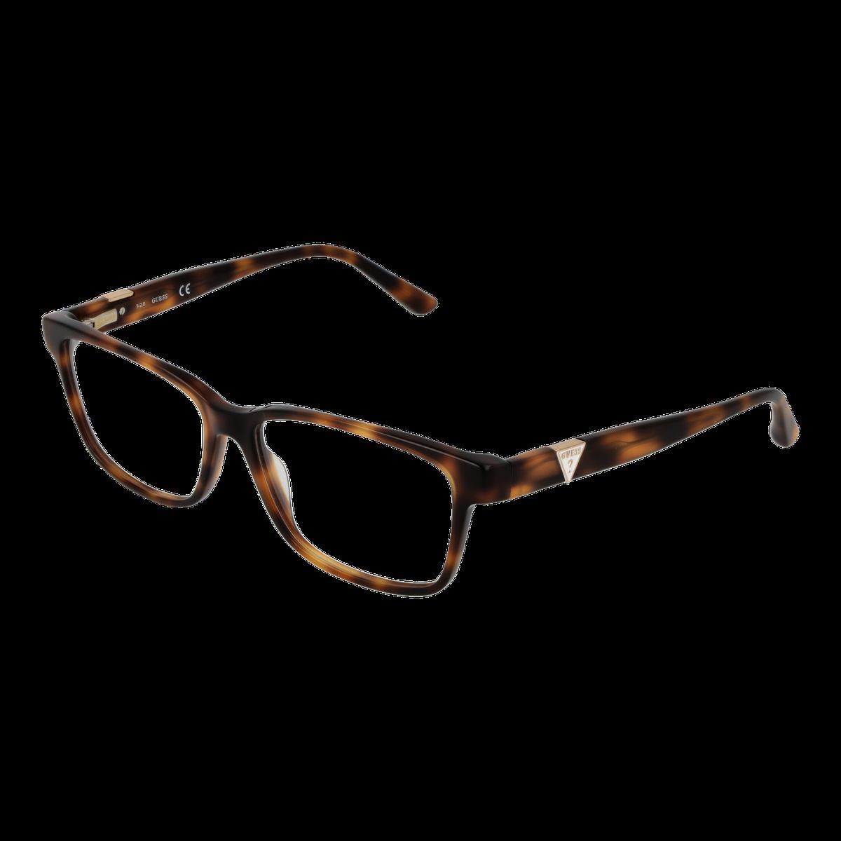 Rechteckige Lesebrille mit Schildpattmuster