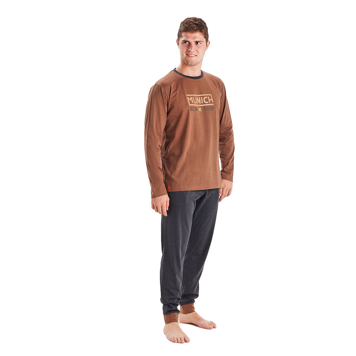 Herren Langarm-Pyjama-Set