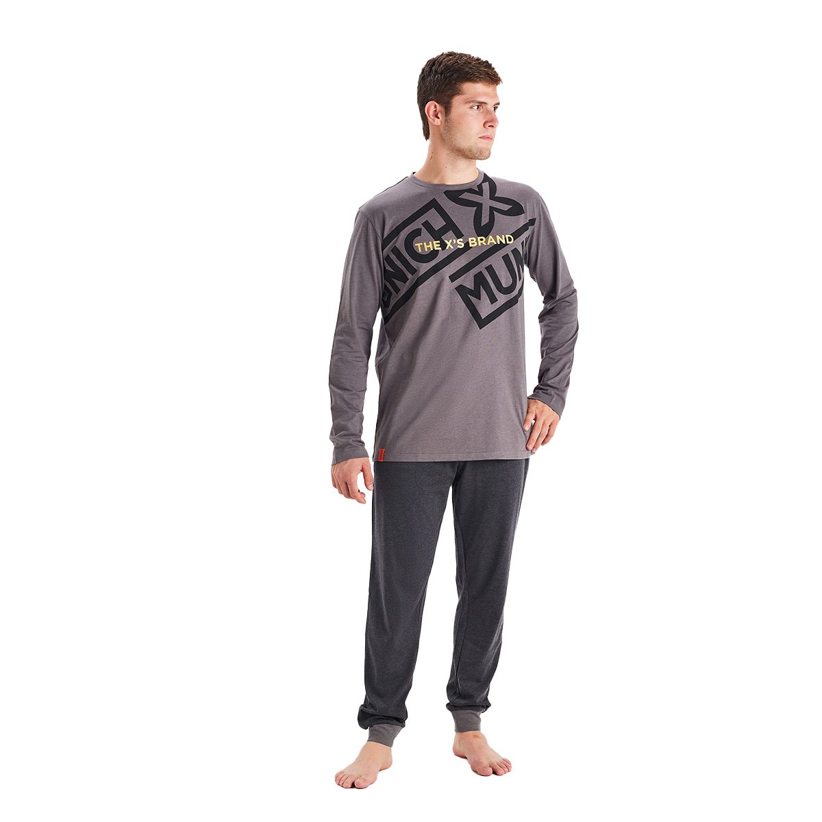 Herren Langarm-Pyjama-Set
