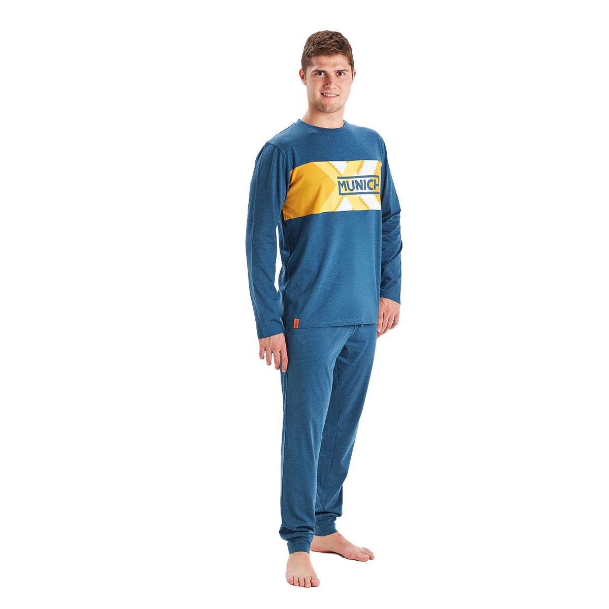 Herren Langarm-Pyjama-Set