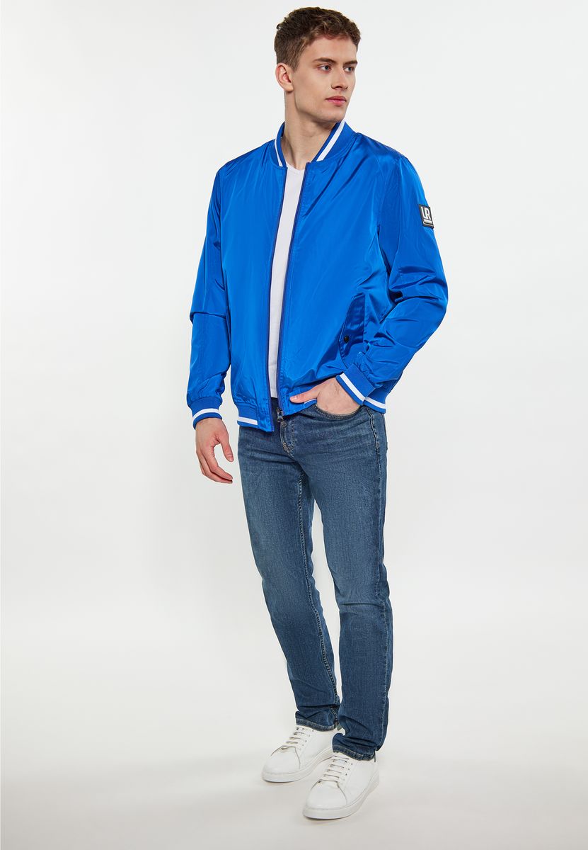 Sportliche Bomberjacke mit Satin-Finish