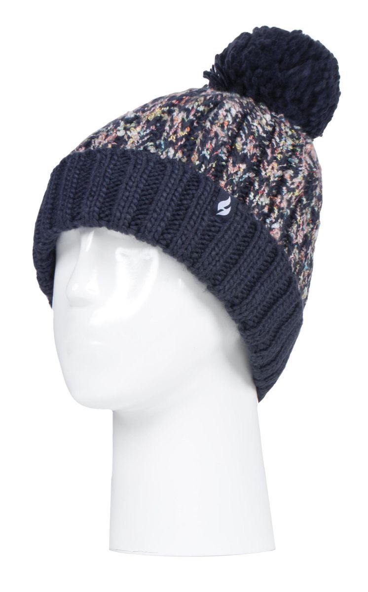 HEAT HOLDERS - Thermische Winterbommelmütze für Damen mit großem Pom Pom