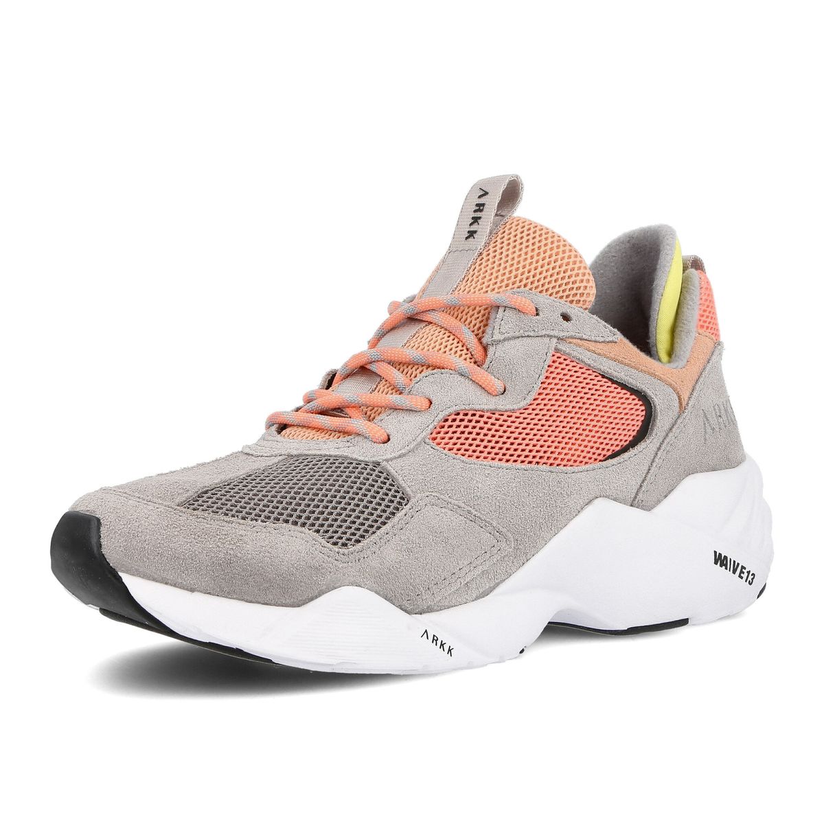 Mehrfarbige Mesh- und Wildleder-Sneaker
