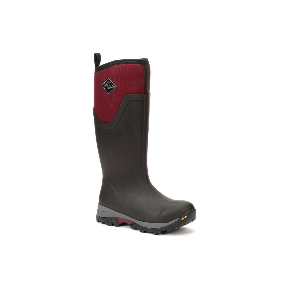 Muck Boots Arctic Ice Tall Rubber Schwarz/Maroon Gummistiefel