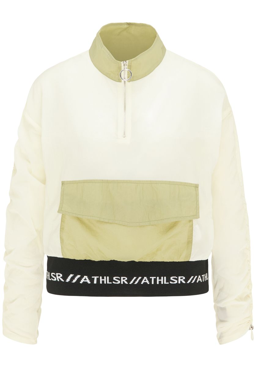 Kurze Athleisure Anorak Jacke mit Tasche