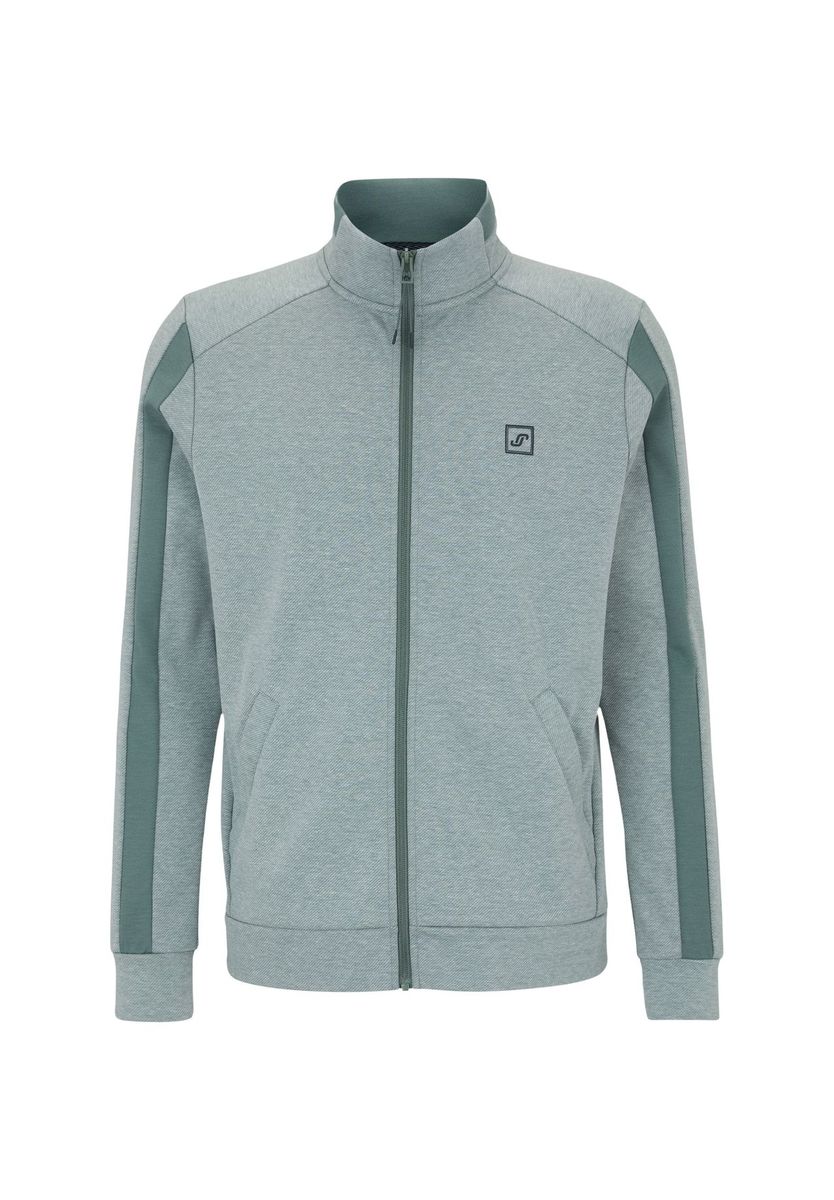 Herren Sportliche Heathered Track Jacke