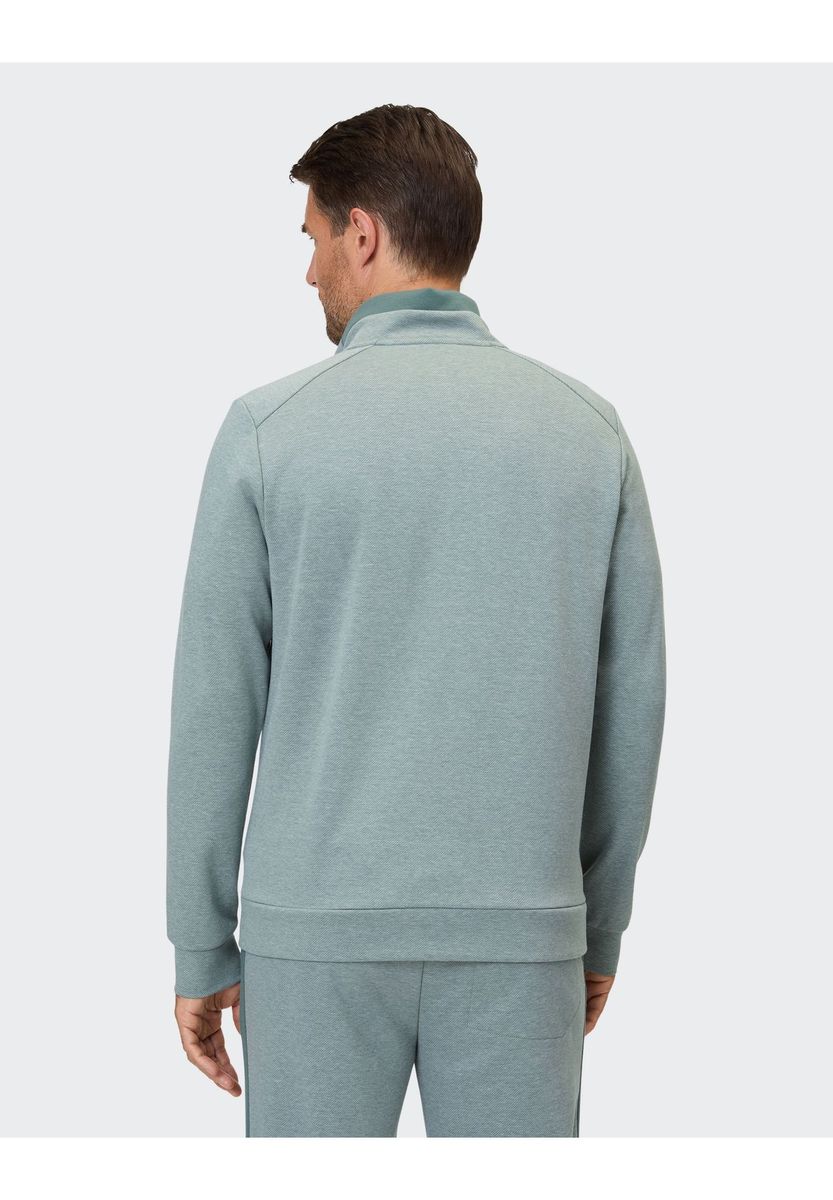 Herren Sportliche Heathered Track Jacke