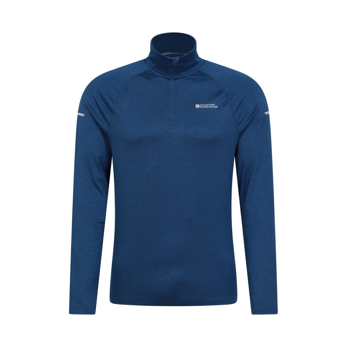 Mountain Warehouse Herren Echo Melange Recycelter Halbzip Midlayer (Navy)