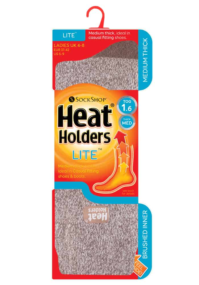 Thermo-Crew-Socken mit Melange-Muster