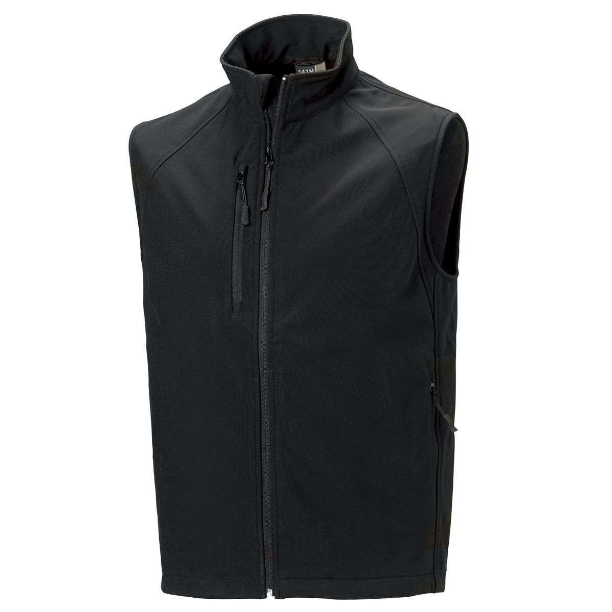 Russell Mens 3 Layer Soft Shell Gilet Jacke (Schwarz)