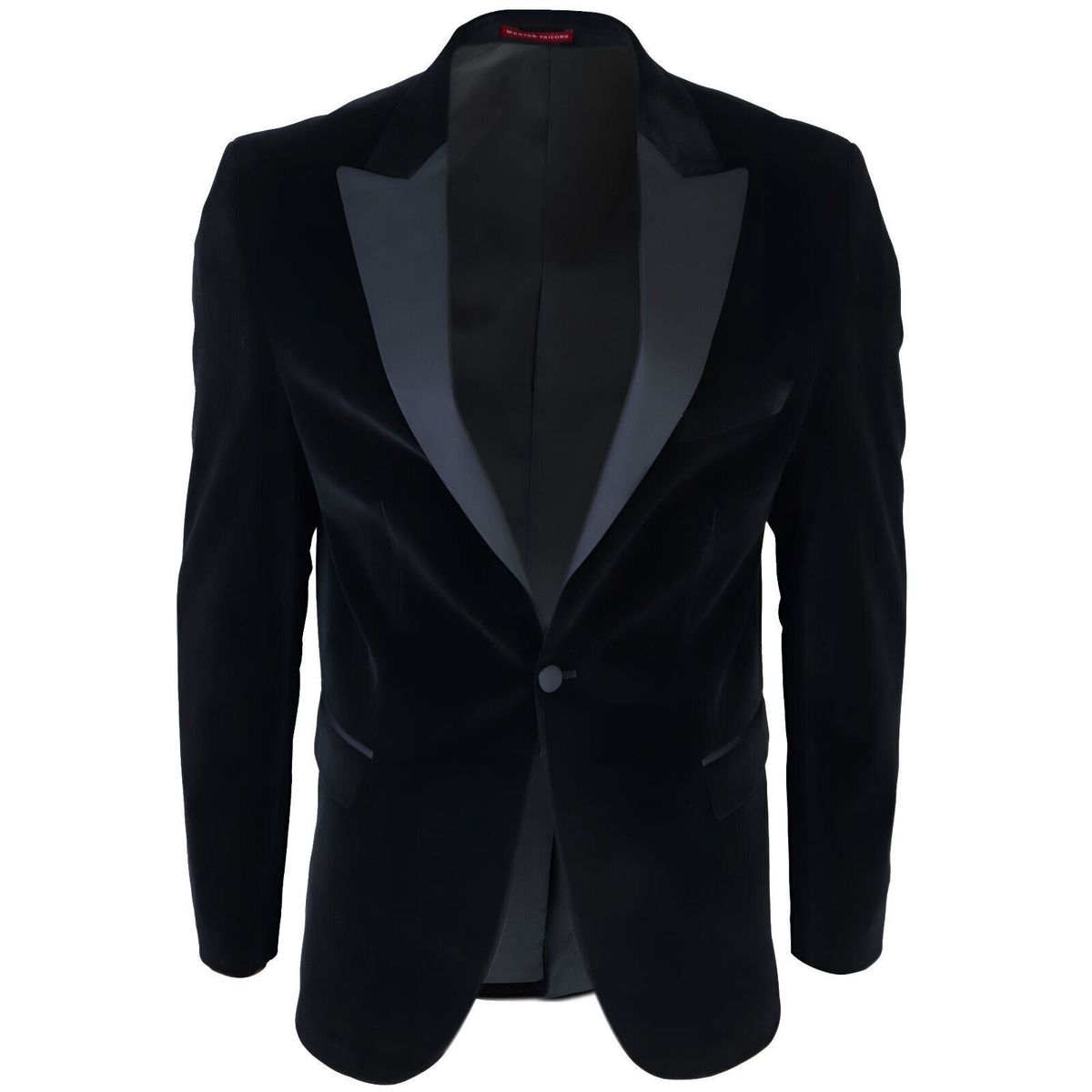 Schwarzer Samt Smoking-Blazer für Herren