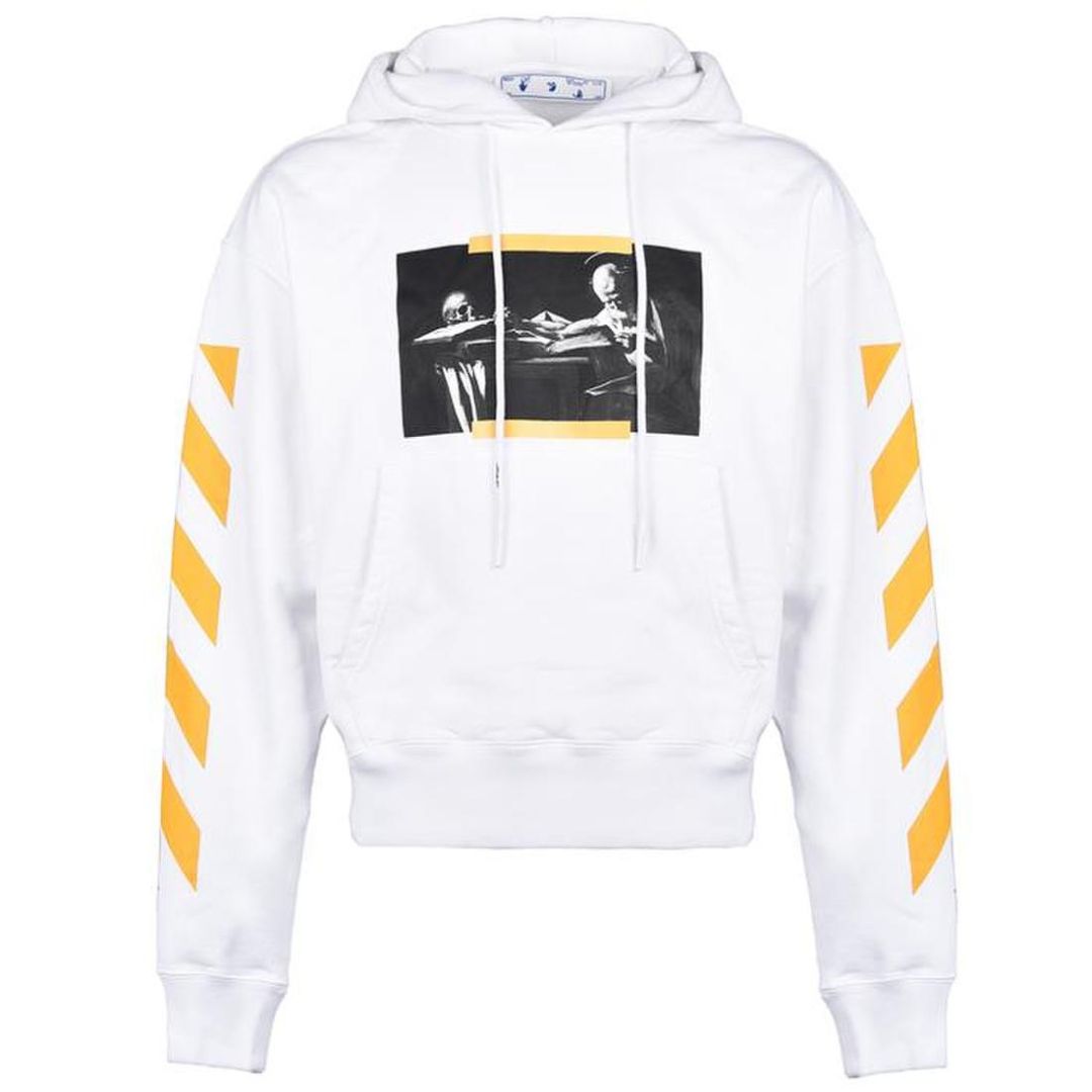 Hoodie aus Baumwolle mit Malereiprint