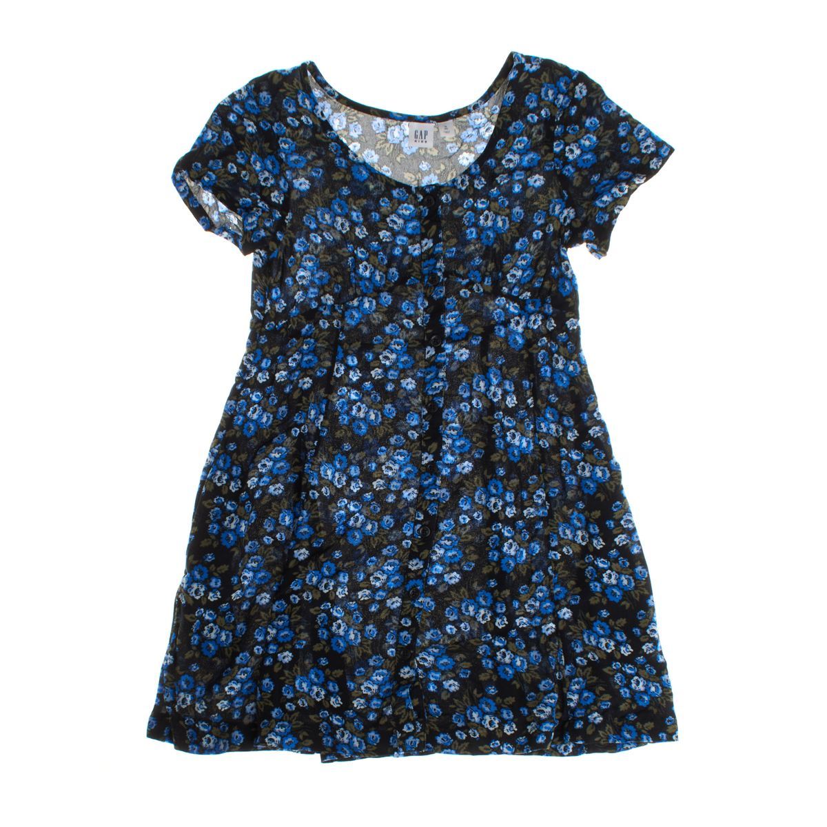 Geblümtes Kleid mit Knopfverschluss