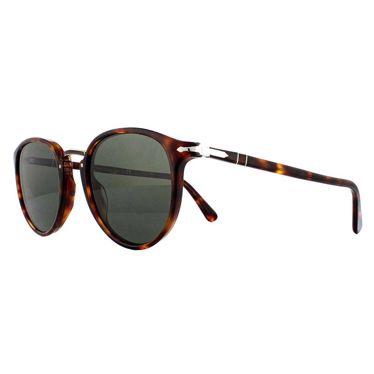 Runde Sonnenbrille in Hornoptik mit Metallsteg