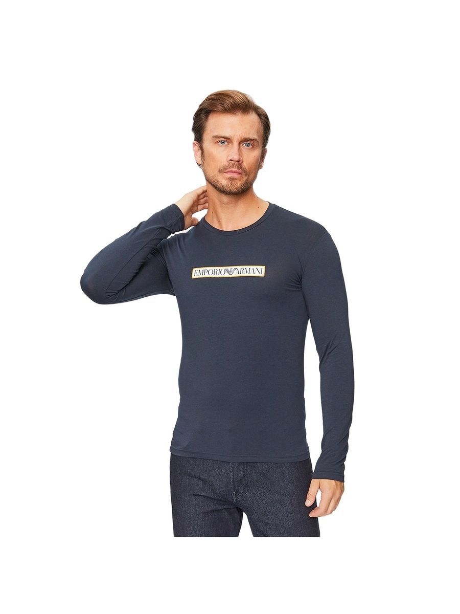 Herren Langarm Logo T-Shirt