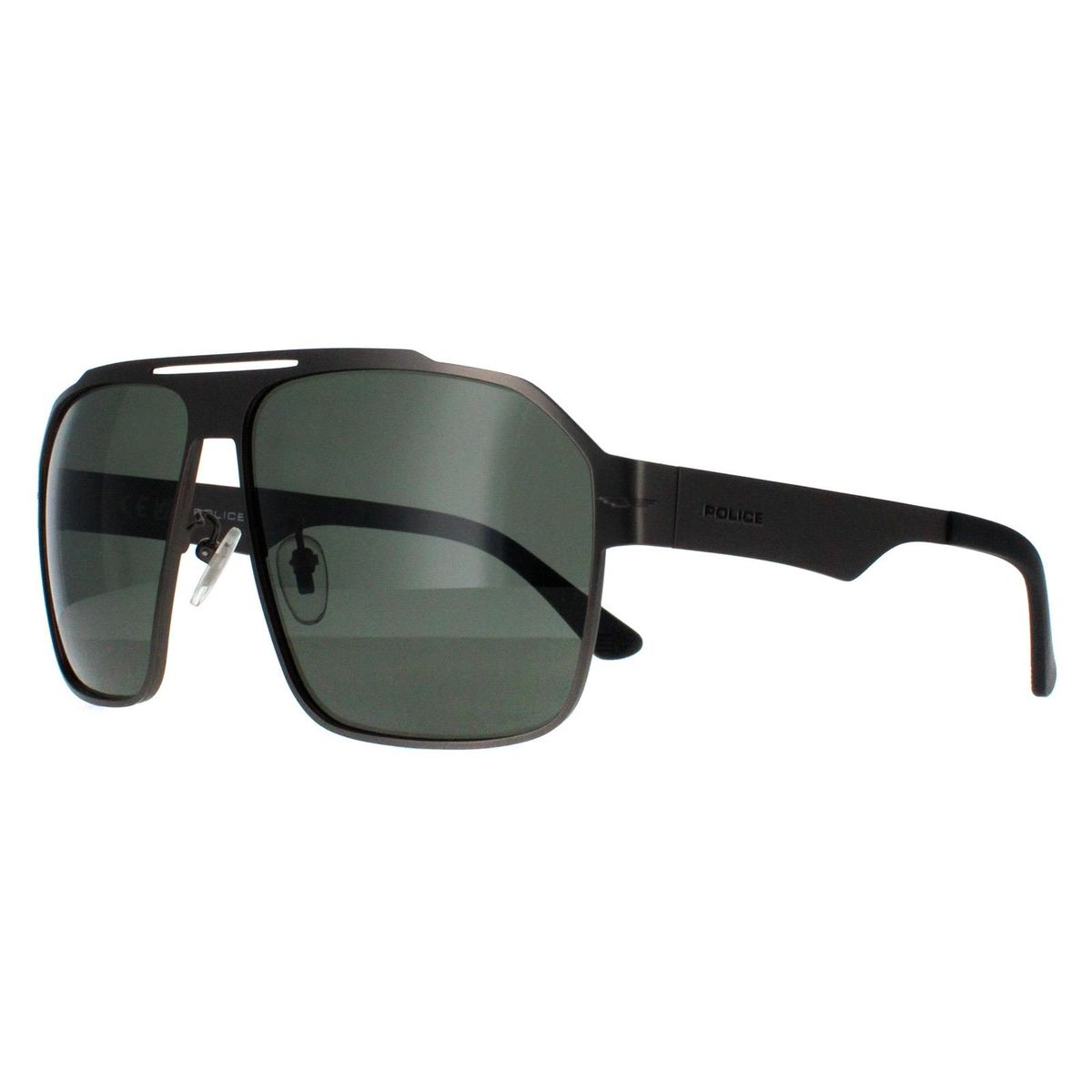 Herren Pilotenbrille Matt Schwarz