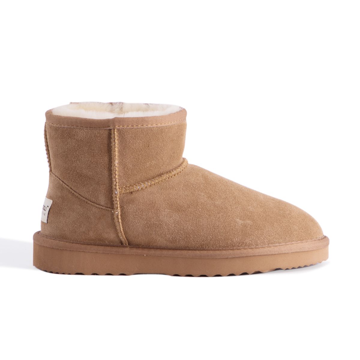 Kurze Lammfell-Stiefeletten