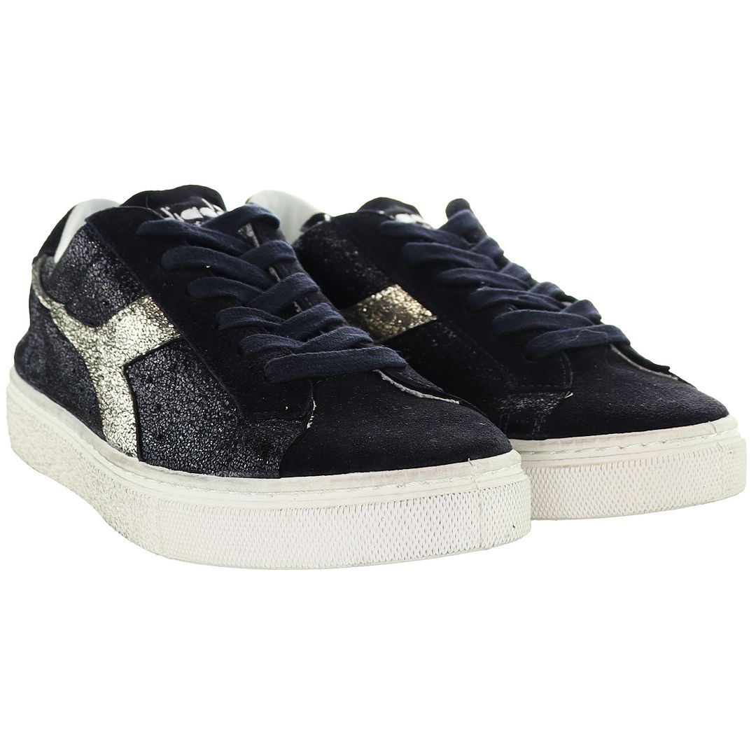 Plateau-Sneaker mit Glitzer-Finish