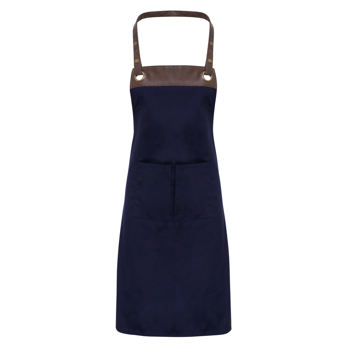 Unisex Marineblaue Vollschürze mit Taschen