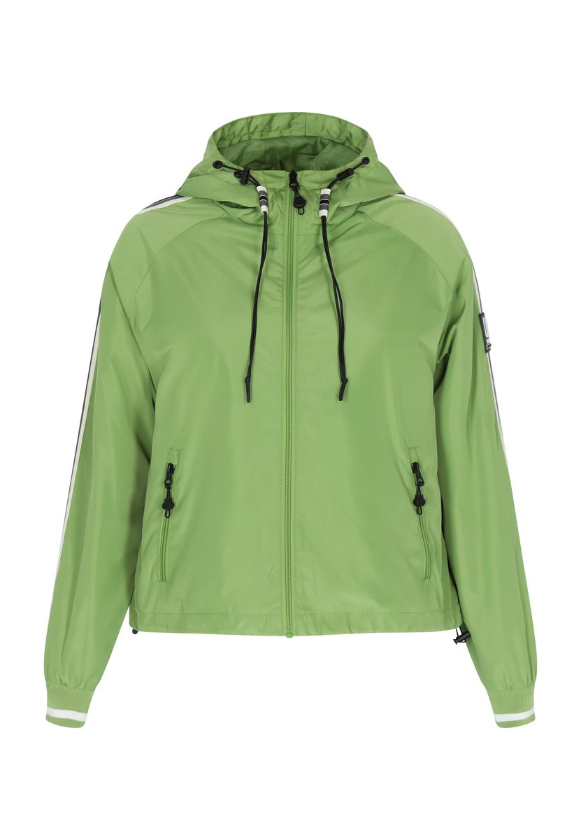 Damen Hellgrüne Kapuzenjacke