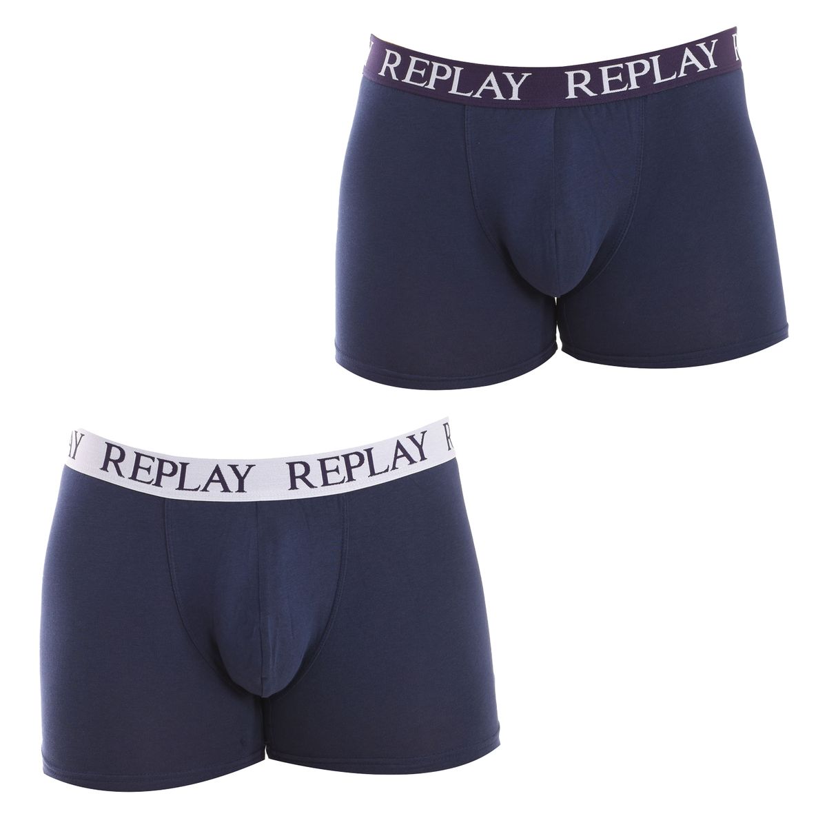 Stretch Baumwoll Boxershorts Zweierpack