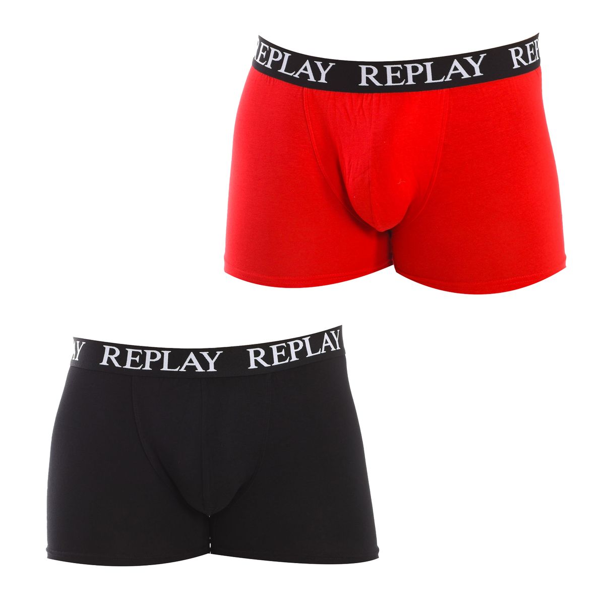 Stretch Baumwoll Boxershorts Zweierpack