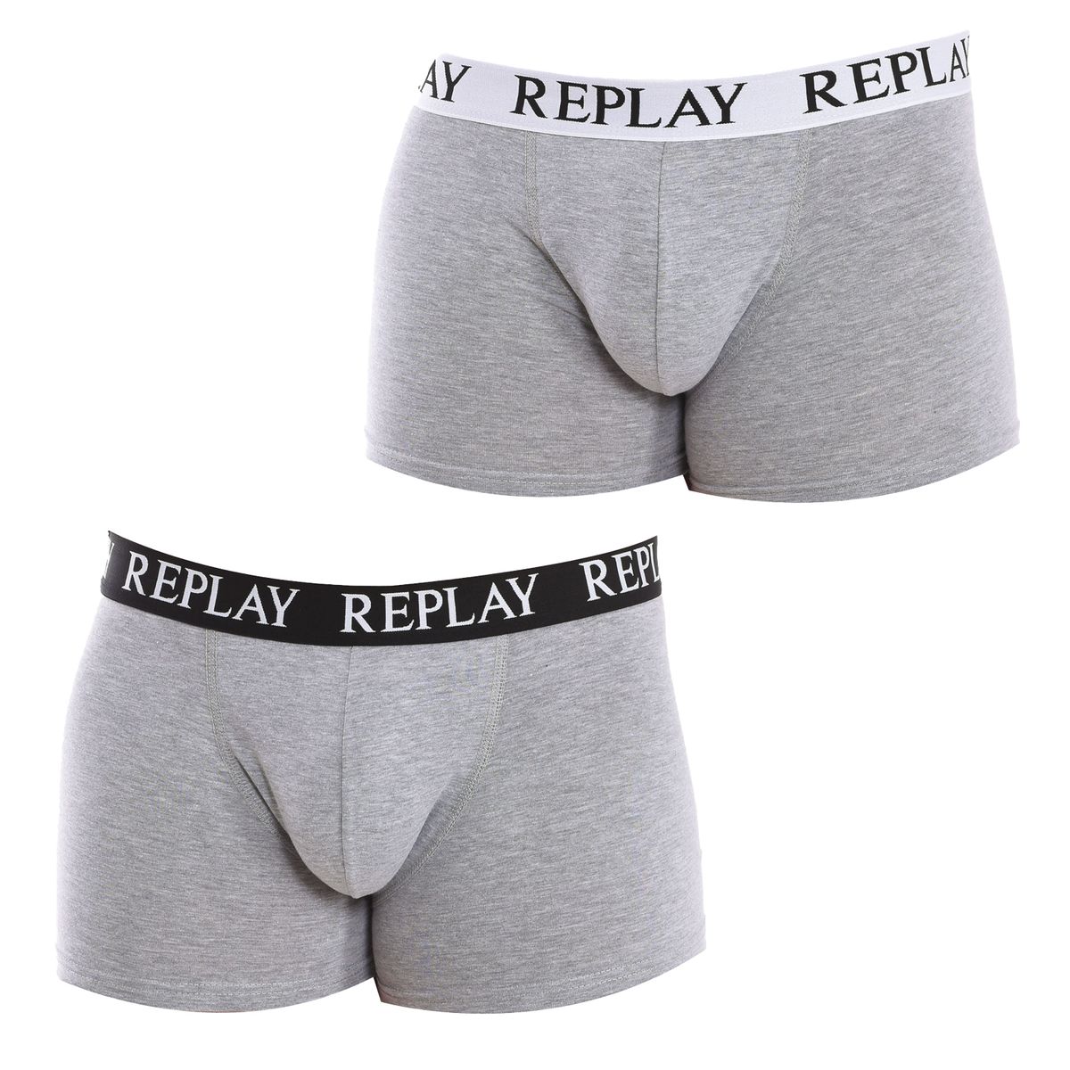 Stretch Baumwoll Boxershorts Zweierpack