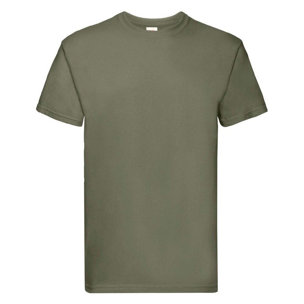 Fruit of the Loom - "Super Premium" T-Shirt für Herren (Klassisch Olivgrün)