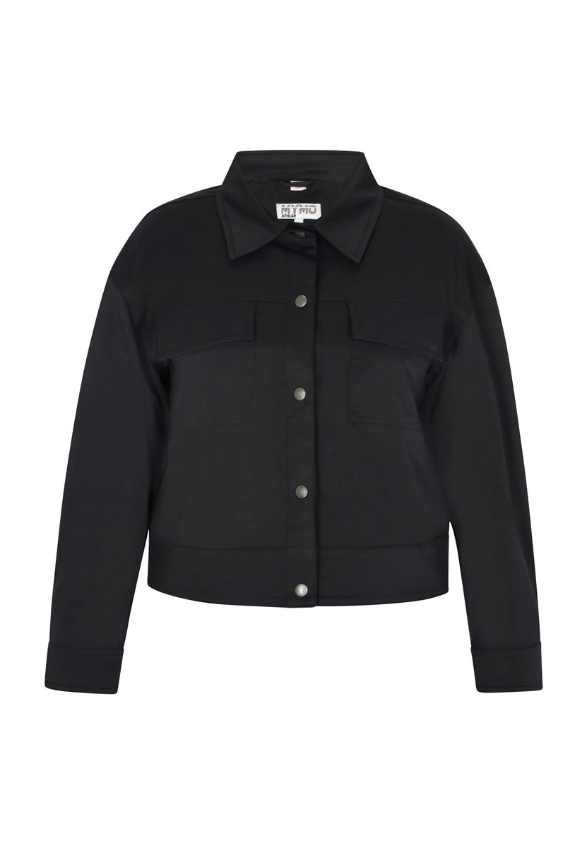Kurzgeschnittene Twilljacke mit Knopfleiste