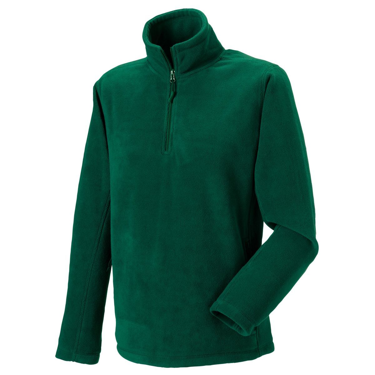 Herren Fleece-Pullover mit kurzem Reißverschluss