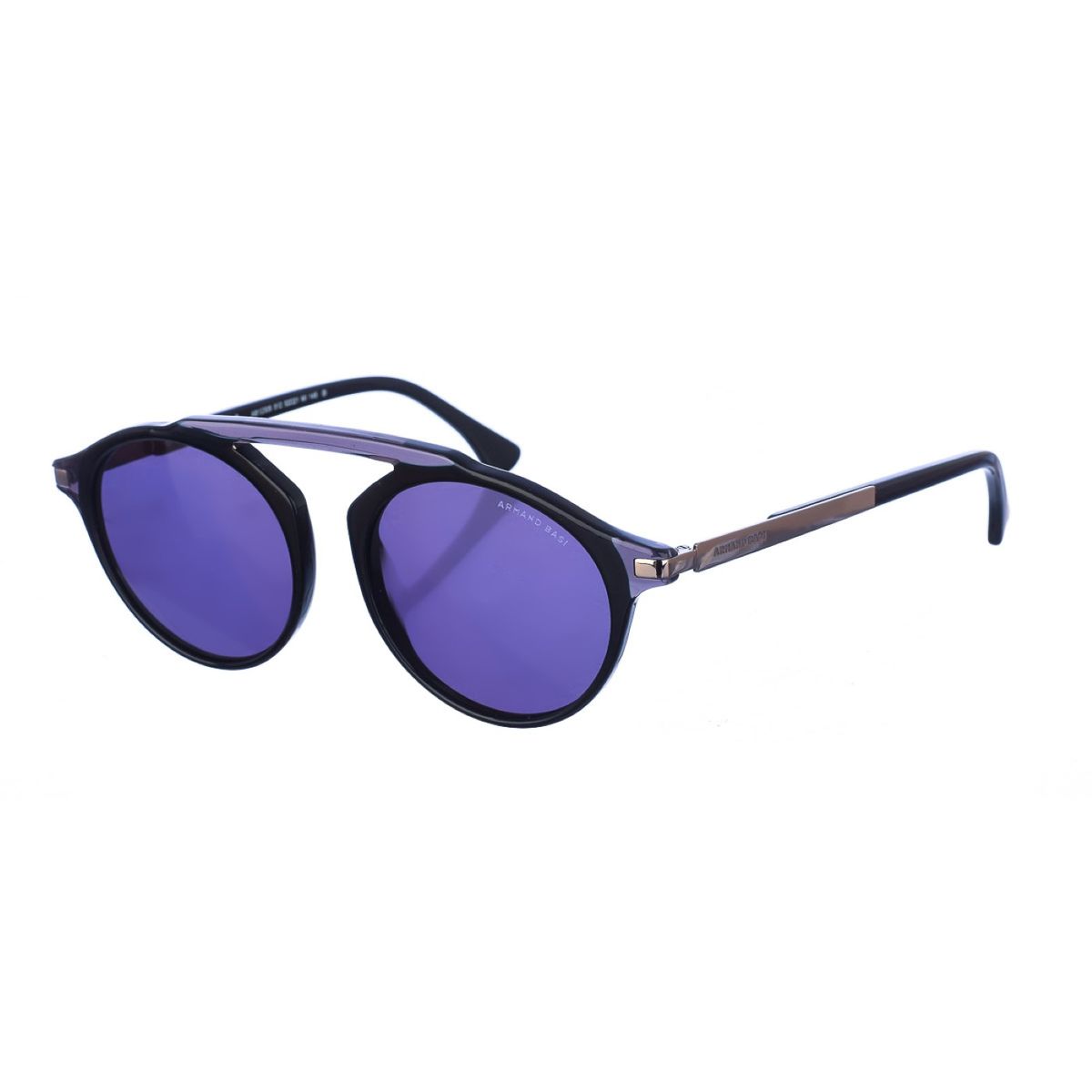 Runde Havanna-Schwarz Unisex Sonnenbrille
