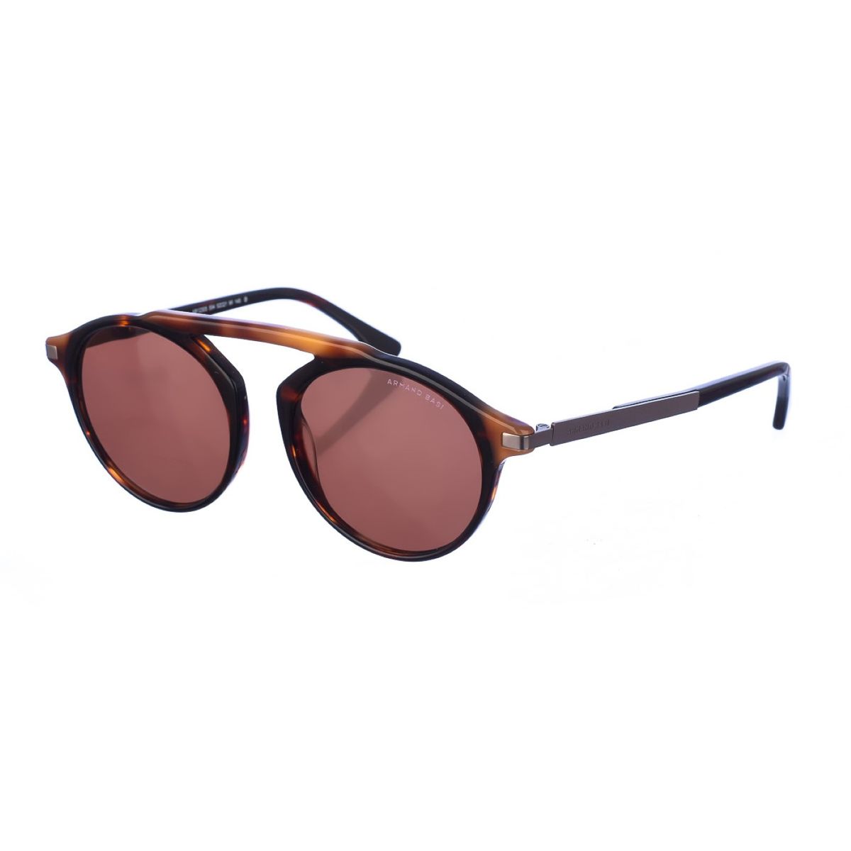 Runde Havanna-Schwarz Unisex Sonnenbrille