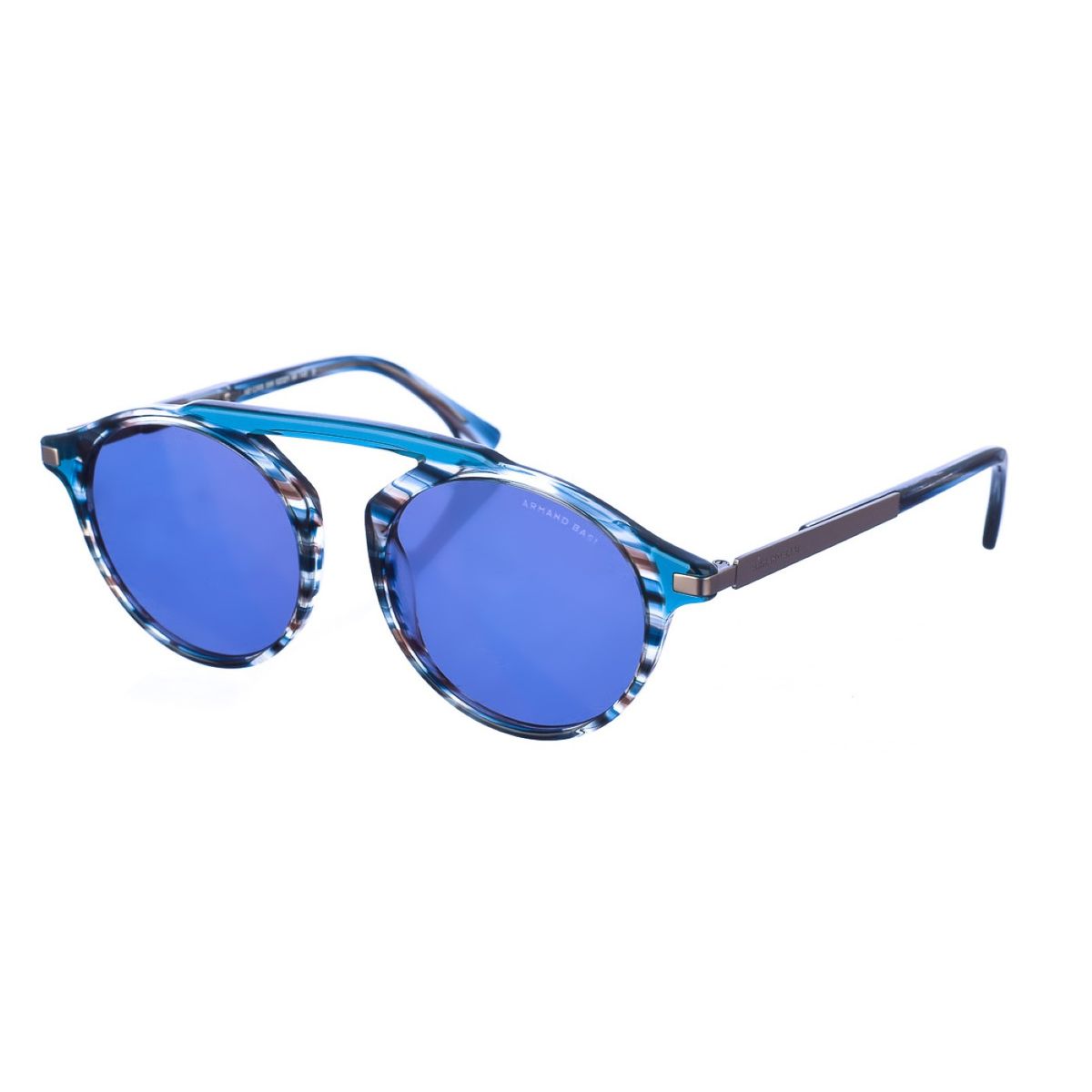 Runde Havanna-Schwarz Unisex Sonnenbrille