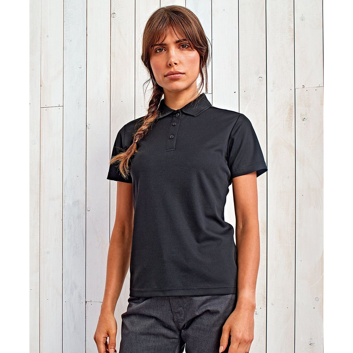 Klassisches Performance Poloshirt aus Recyclingmaterial